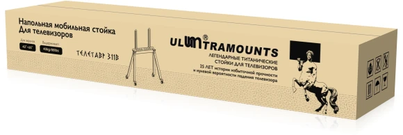 Стойка для телевизора Ultramounts UM311B черный 43"-65" макс.40кг напольный