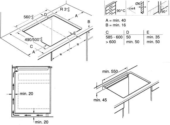 Индукционная варочная поверхность Bosch PUG611AA5E черный