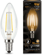 Лампа филам. Gauss Filament 9Вт цок.:E27 шар 220B св.свеч.бел.теп. P45 (упак.:1шт) (105802109) Лампа филам. Gauss Filament 9Вт цок.:E27 шар 220B св.свеч.бел.теп. P45 (упак.:1шт) (105802109)