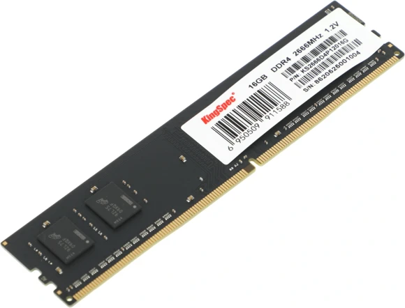 Память DDR4 16GB 2666MHz Kingspec KS2666D4P12016G RTL PC4-21300 CL18 DIMM UDIMM 288-pin 1.2В single rank Ret Память DDR4 16GB 2666MHz Kingspec KS2666D4P12016G RTL PC4-21300 CL18 DIMM UDIMM 288-pin 1.2В single rank Ret