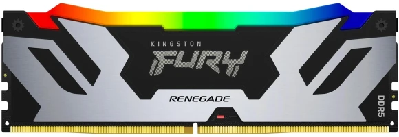 Память DDR5 16GB 8000MHz Kingston KF580C38RSA-16 Fury Renegade RGB RTL Gaming PC5-64000 CL38 DIMM 288-pin 1.45В single rank с радиатором Ret