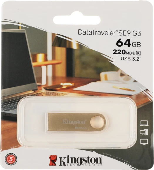 Флеш Диск Kingston 64GB DataTraveler SE9 DTSE9G3/64GB USB3.0 золотистый Флеш Диск Kingston 64GB DataTraveler SE9 DTSE9G3/64GB USB3.0 золотистый