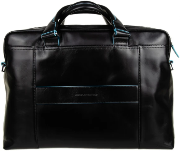 Деловая сумка Piquadro Blue Square CA3335B2/N с отделением для ноутбука 15" черная натур.кожа