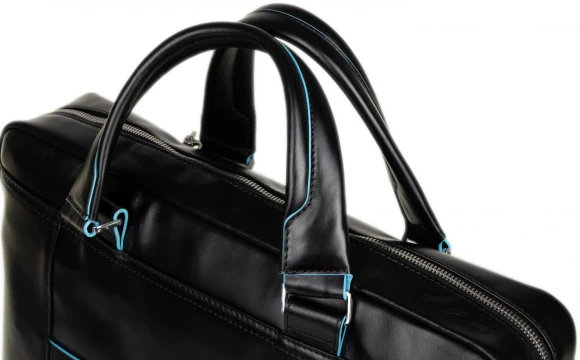 Деловая сумка Piquadro Blue Square CA3335B2/N с отделением для ноутбука 15" черная натур.кожа