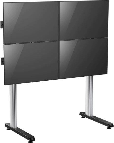 Стойка для телевизора Cactus CS-FS-TV4-PRO черный 45"-55" макс.50кг напольный мобильный