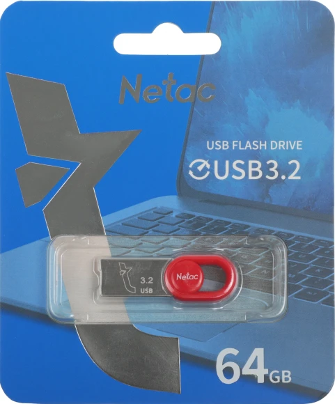 Флеш Диск Netac 64Gb UM2 NT03UM2N-064G-32RE USB3.2 серебристый/красный Флеш Диск Netac 64Gb UM2 NT03UM2N-064G-32RE USB3.2 серебристый/красный