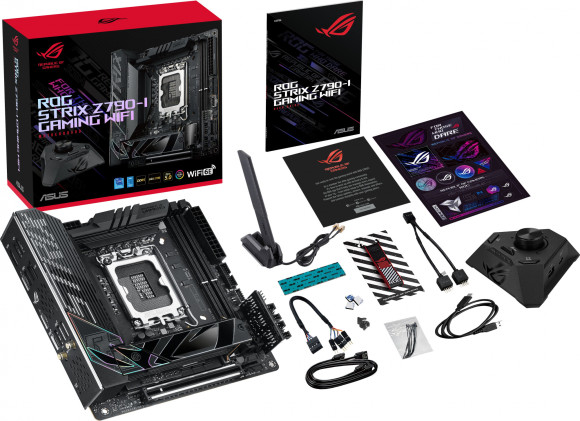 Материнская плата Asus ROG STRIX Z790-I GAMING WIFI Soc-1700 Intel Z790 2xDDR5 mini-ITX AC`97 8ch(7.1) 2.5Gg RAID+HDMI Материнская плата Asus ROG STRIX Z790-I GAMING WIFI Soc-1700 Intel Z790 2xDDR5 mini-ITX AC`97 8ch(7.1) 2.5Gg RAID+HDMI