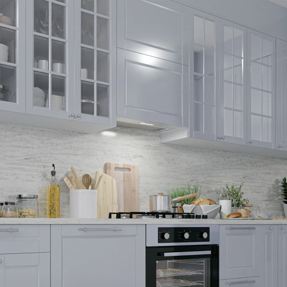 Вытяжка встраиваемая Lex GS Bloc LIGHT 600 INOX нержавеющая сталь управление: кнопочное (1 мотор)