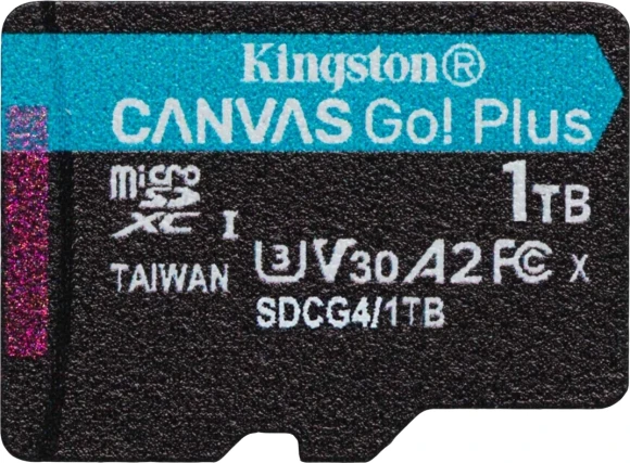 Флеш карта microSDXC 1TB Kingston SDCG4/1TBSP Canvas Go! Plus V10 A2 w/o adapter Флеш карта microSDXC 1TB Kingston SDCG4/1TBSP Canvas Go! Plus V10 A2 w/o adapter