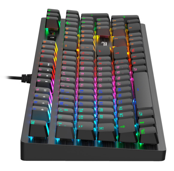 Клавиатура A4Tech B820R Dual Color механическая черный/серый USB for gamer LED (B820R GREY (BLUE SWITCH)) кабель 1.8м