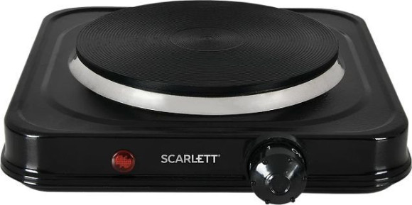 Плита Электрическая Scarlett SC-HP700S32 черный чугун (настольная)