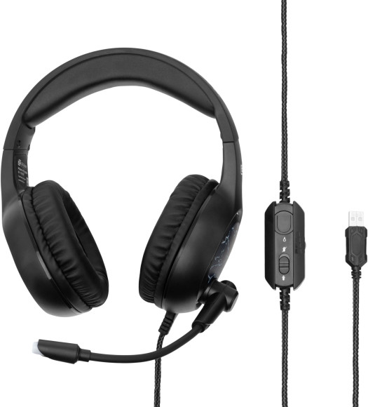 Наушники с микрофоном Оклик HS-L930G SNORTER черный 2.1м мониторные USB оголовье (1192375) Наушники с микрофоном Оклик HS-L930G SNORTER черный 2.1м мониторные USB оголовье (1192375)