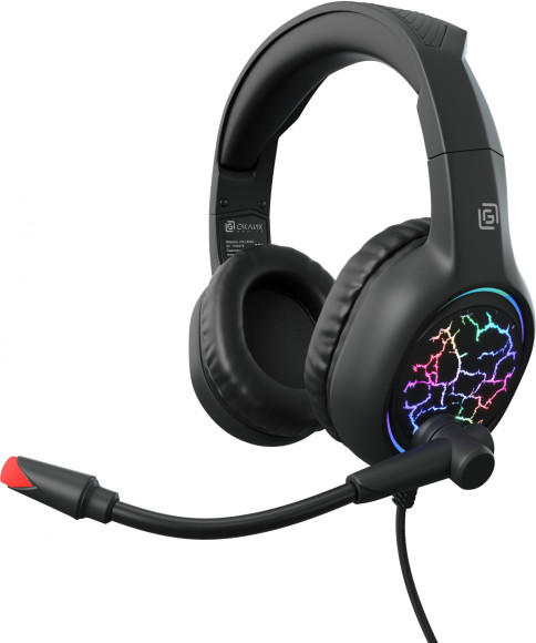 Наушники с микрофоном Оклик HS-L930G SNORTER черный 2.1м мониторные USB оголовье (1192375) Наушники с микрофоном Оклик HS-L930G SNORTER черный 2.1м мониторные USB оголовье (1192375)
