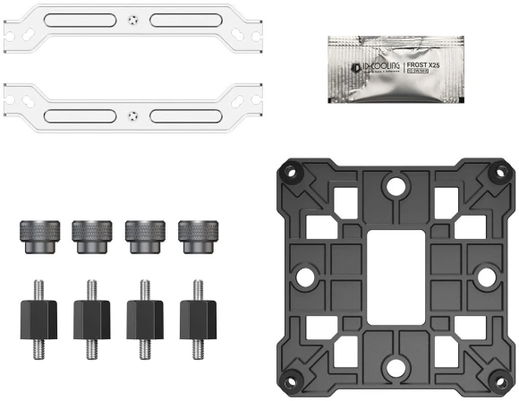 Устройство охлаждения(кулер) ID-Cooling SE-903-XT V2 RGB Soc-AM5/AM4/1200/1700/1851 серебристый/черный 4-pin 140-29.1dB Al+Cu 150W 650gr Ret