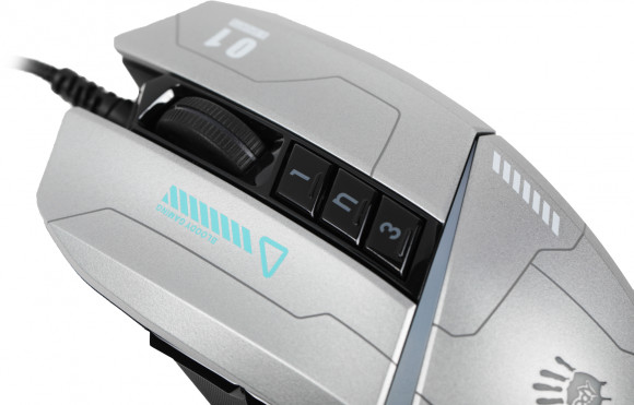 Мышь A4Tech Bloody W60 Max Gun серый/черный оптическая 10000dpi USB 10but