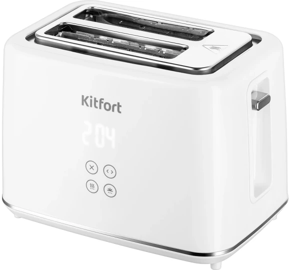 Тостер Kitfort КТ-6863 1080Вт белый/фиолетовый