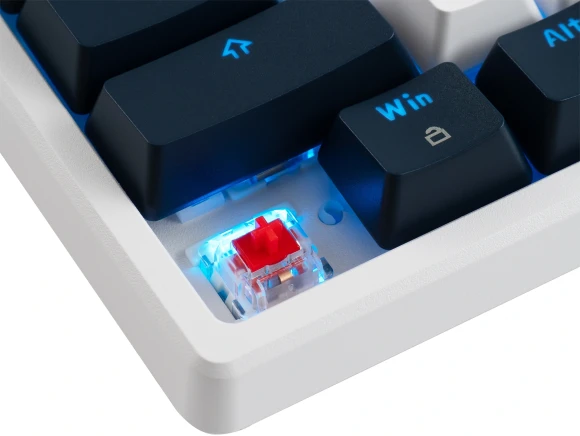 Клавиатура Acer OKR302 механическая белый USB беспроводная BT/Radio for gamer LED (ZL.KBDEE.016) кабель 1.6м