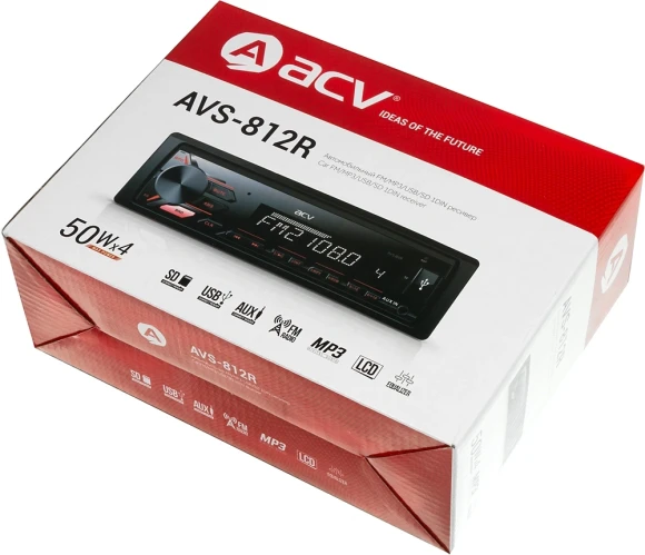 Автомагнитола ACV AVS-812R 1DIN 4x50Вт (32207)