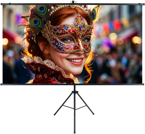 Экран на треноге Lumien 100" 124x120см Sky Cinema LSС-100102 16:9 напольный натяжной черный Экран на треноге Lumien 100" 124x120см Sky Cinema LSС-100102 16:9 напольный натяжной черный
