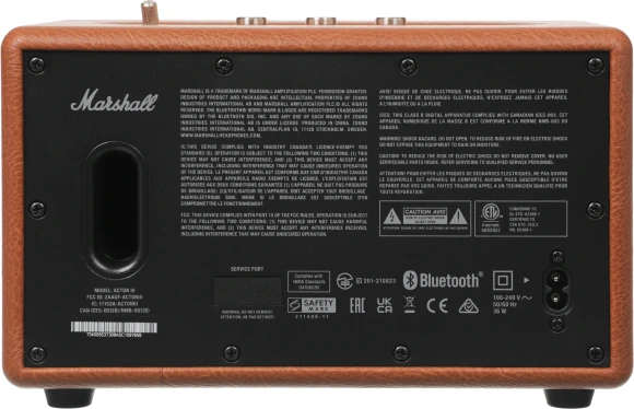 Колонка порт. Marshall Acton III коричневый/золотистый 60W 2.1 BT/3.5Jack 10м