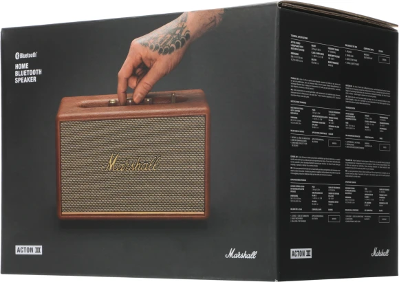 Колонка порт. Marshall Acton III коричневый/золотистый 60W 2.1 BT/3.5Jack 10м