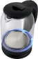 Чайник электрический Starwind SKG1779 1.8л. 1700Вт прозрачный/черный корпус: стекло