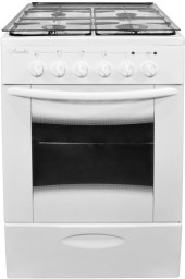 Плита Комбинированная Лысьва ЭГ 4к01 МС-2у белый (стеклянная крышка)