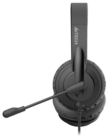 Наушники с микрофоном A4Tech HU-10 черный 2м накладные USB оголовье (HU-10/USB/BLACK) Наушники с микрофоном A4Tech HU-10 черный 2м накладные USB оголовье (HU-10/USB/BLACK)