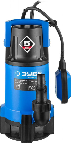 Насос дренажный Зубр Профессионал НПГ-Т3-900 900Вт 14400л/час центробежный