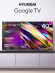 Телевизор LED Hyundai 40" H-LED40BS5011 Google TV Frameless Metal черный FULL HD 60Hz DVB-T DVB-T2 DVB-C DVB-S DVB-S2 USB WiFi Smart TV