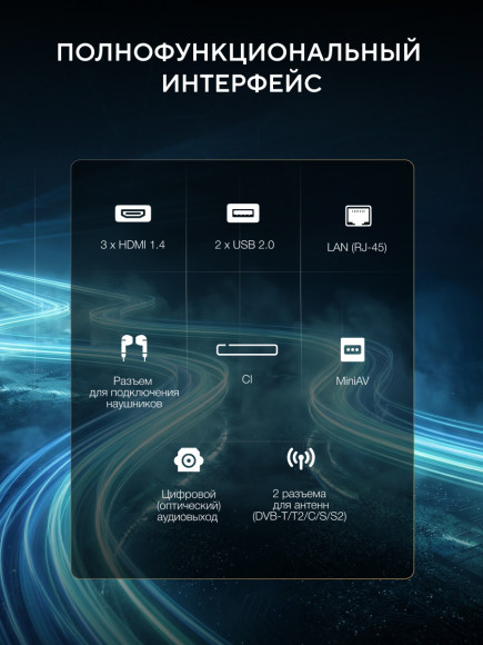 Телевизор LED Hyundai 40" H-LED40BS5011 Google TV Frameless Metal черный FULL HD 60Hz DVB-T DVB-T2 DVB-C DVB-S DVB-S2 USB WiFi Smart TV