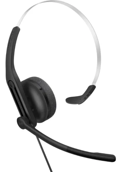 Гарнитура накладные Edifier CC100 1.5м черный проводные оголовье