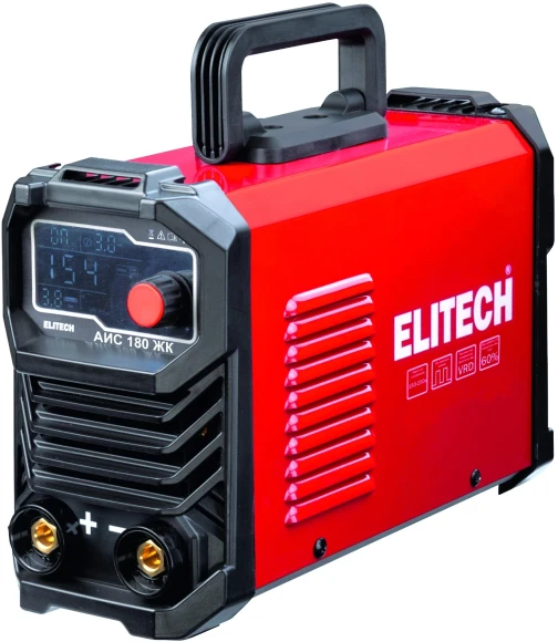 Сварочный аппарат Elitech АИС 180 ЖК инвертор ММА/TIG 6.1кВт Сварочный аппарат Elitech АИС 180 ЖК инвертор ММА/TIG 6.1кВт