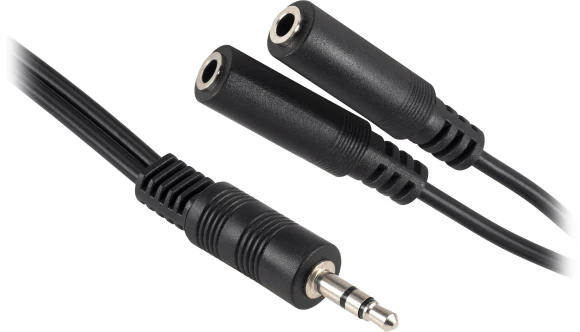 Адаптер аудио Buro BU-2XJACK-JACK 2xJack 3.5 (f)/Jack 3.5 (m) 0.2м. черный Адаптер аудио Buro BU-2XJACK-JACK 2xJack 3.5 (f)/Jack 3.5 (m) 0.2м. черный
