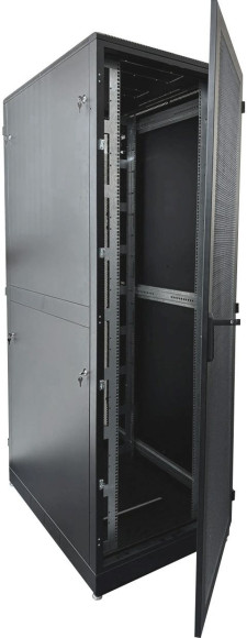 Шкаф серверный ЦМО (ШТК-М-42.6.10-44АА-9005) напольный 42U 600x1000мм пер.дв.перфор. задн.дв.перфор. 2 бок.пан. 550кг черный 855мм 121кг 180град. 2030мм сталь Шкаф серверный ЦМО (ШТК-М-42.6.10-44АА-9005) напольный 42U 600x1000мм пер.дв.перфор. задн.дв.перфор. 2 бок.пан. 550кг черный 855мм 121кг 180град. 2030мм сталь