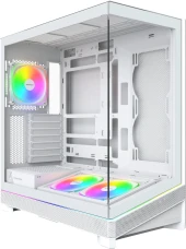 Корпус Montech Sky 3 белый без БП ATX 5x120mm 5x140mm 2xUSB3.0 audio bott PSU