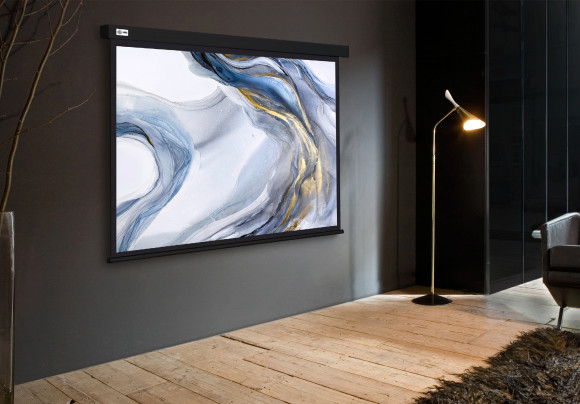 Экран Cactus 100" 180x180см Wallscreen CS-PSW-180X180-BK 1:1 настенно-потолочный рулонный черный