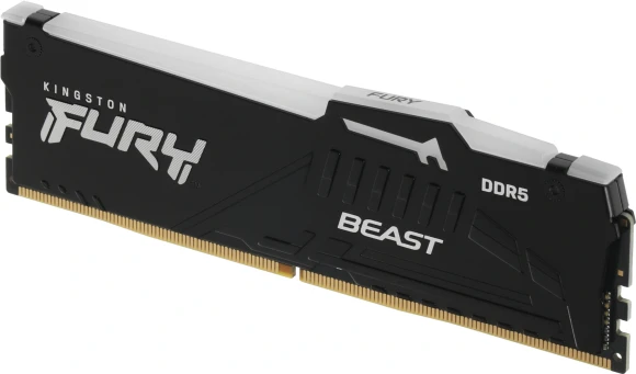 Память DDR5 2x32Gb 5600MHz Kingston KF556C40BBAK2-64 Fury Beast Black RGB RTL Gaming PC5-44800 CL40 DIMM 288-pin 1.25В dual rank с радиатором Ret