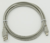 Кабель USB A(m) mini USB B (m) 1.8м серый Кабель USB A(m) mini USB B (m) 1.8м серый
