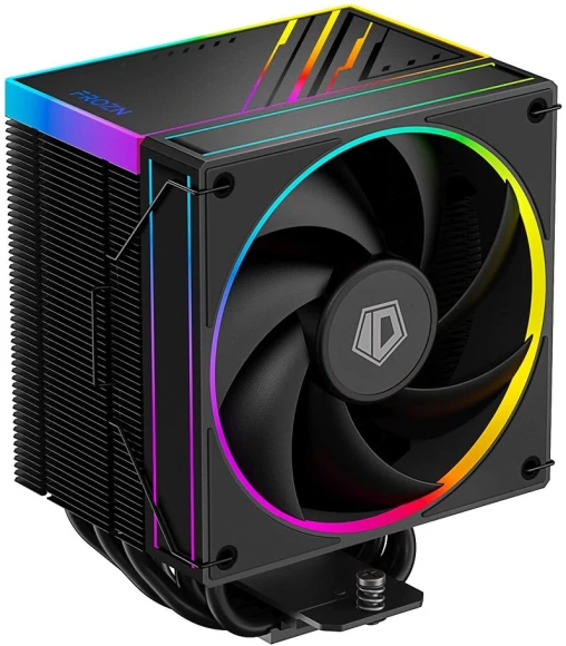 Устройство охлаждения(кулер) ID-Cooling Frozn A610 ARGB Soc-AM5/AM4/1200/1700/1851 черный 4-pin 29.9dB Al+Cu 250W 940gr Ret (FROZN A610 ARGB)