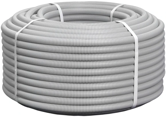 Труба гофр. гибкая ПВХ NTSS NTSS-TGS20 внеш.D=20мм 100м сер.