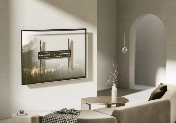 Кронштейн для телевизора Ultramounts UM824F черный 43"-100" макс.75кг настенный фиксированный Кронштейн для телевизора Ultramounts UM824F черный 43"-100" макс.75кг настенный фиксированный