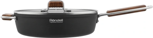 Сотейник Rondell Fjord RDA-1799 4.0л. d=28см (с крышкой) черный Сотейник Rondell Fjord RDA-1799 4.0л. d=28см (с крышкой) черный