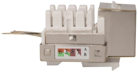 Модуль WRline WR-KJ-RJ45-C5E-SH-90 информ. KeystoneRJ45 1 кат.5E FTP черн.