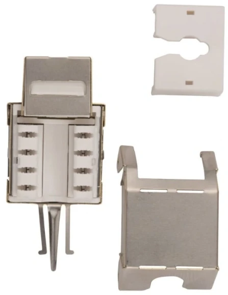 Модуль WRline WR-KJ-RJ45-C5E-SH-90 информ. KeystoneRJ45 1 кат.5E FTP черн.