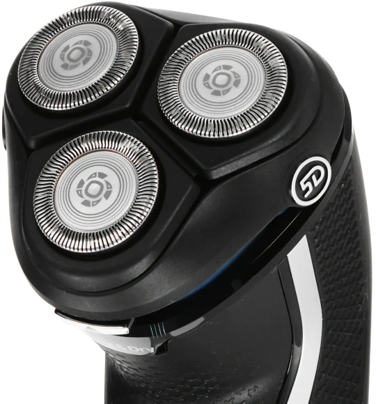 Бритва роторная Philips S3143/00 реж.эл.:3 питан.:аккум. черный/серебристый