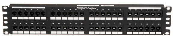 Патч-панель Panduit DP485E88TGY 19" 2U 48xRJ45 кат.5E