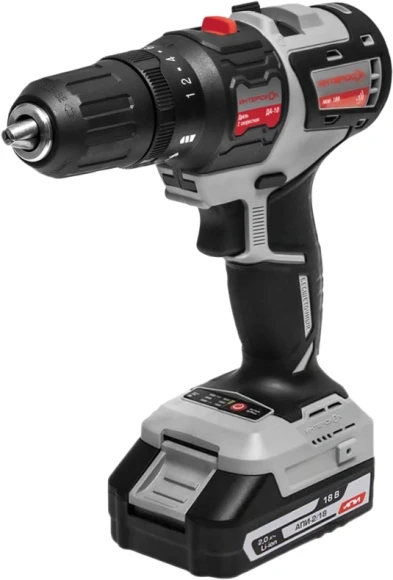 Дрель-шуруповерт Интерскол ДАУ-13/18В 55 аккум. патрон:быстрозажимной (кейс в комплекте) (953.2.2.70)