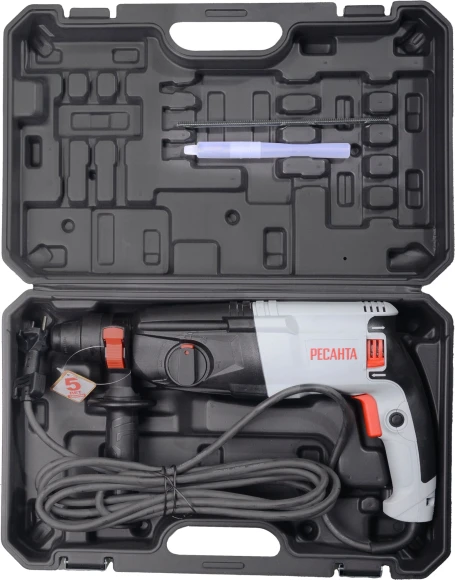 Перфоратор Ресанта П-28-800К патрон:SDS-plus уд.:3.4Дж 800Вт (кейс в комплекте)