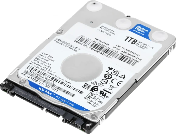 Жесткий диск WD SATA-III 1Tb WD10SPZX Notebook Blue (5400rpm) 128Mb 2.5" Жесткий диск WD SATA-III 1Tb WD10SPZX Notebook Blue (5400rpm) 128Mb 2.5"